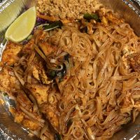 Pad Thai w/ tofu, 5-level hot  at Beau Thai in Denver