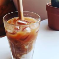 Cold latte coffre shop at De Bon'heur in Marseille