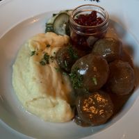 GF Swedish meatballs. Amazing!   at ChouChou in Stockholm
