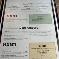 Menu   at ChouChou in Stockholm