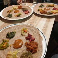 platter is alot for 1 person at Mama Ethiopian Cuisine in Seoul