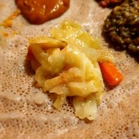 cabbage at Mama Ethiopian Cuisine in Seoul