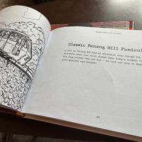 Local comic books about the location   at SUSU Vegan Mylk Bar Penang in Penang