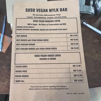   at SUSU Vegan Mylk Bar Penang in Penang