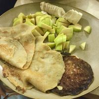 vegan pancakes at Shanti Shanti Cafe in Dahab