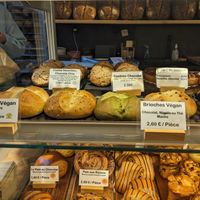 Four varieties of vegan brioches! at Pain Brut in Montpellier