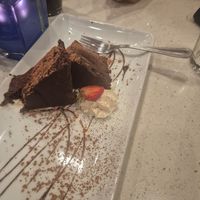 Triple chocolate cake at Lulu California Bistro in Palm Springs