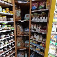 Some big packages at Nature's Food Veganshop in Hannover