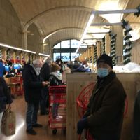 Checkout lines (curves around the corner) at Trader Joe's - 59th St in New York City
