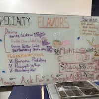 We have options!  at Rose Rock Microcreamery in Broken Arrow