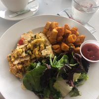 vegan scramble at Lido Restaurant and Bayside Grill in Miami Beach