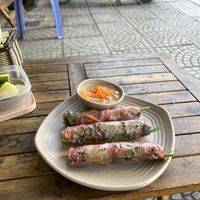 Spring rolls   at Bon's Vegan Bistro in Ho Chi Minh City