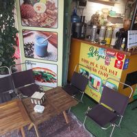 Seating area at Bon's Vegan Bistro in Ho Chi Minh City