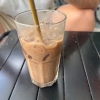 cashew milk with cocoa  at Bon's Vegan Bistro in Ho Chi Minh City