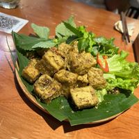 Lemongrass tofu  at Bon's Vegan Bistro in Ho Chi Minh City