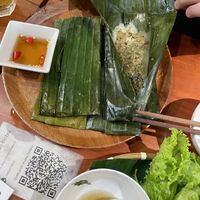 Flat dumplings  at Bon's Vegan Bistro in Ho Chi Minh City