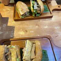 Tofu (bottom) and mixed banh mi  at Bon's Vegan Bistro in Ho Chi Minh City