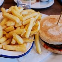 Original vegan burger at Estro Pizza and More in Tunbridge Wells