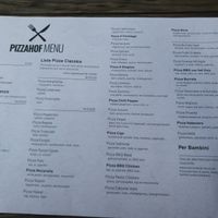 menu1 at Pizzahof in Drongen