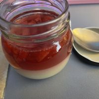 Strawberry vanilla pudding #Veganuary at 2foods - Ginza Loft in Tokyo