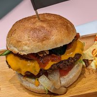 Their burgers are quite big and flavorful at 2foods - Ginza Loft in Tokyo