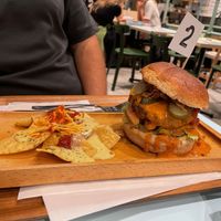 Spicy burgerr  at 2foods - Ginza Loft in Tokyo