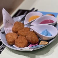 ”chicken” nuggets with phenomenal dips  at 2foods - Ginza Loft in Tokyo