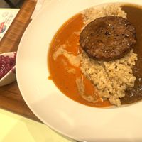 Double curry with mini burger   at 2foods - Ginza Loft in Tokyo