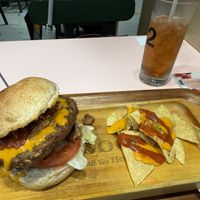 Spicy Junk Burger Set   at 2foods - Ginza Loft in Tokyo