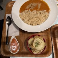 Just like butter chick’n curry and Baked Potato with Creamy Tomato sauce   at 2foods - Ginza Loft in Tokyo