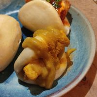 Vegan chip Bao bun at Wolf at the Door in Manchester