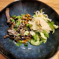 Spicy edamame at Tu in Krakow