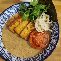 tofu vegan ramen at Tu in Krakow
