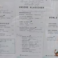 Menu at Julis Spätzlerei in Passau