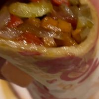 Vegan wrap at Troy Burger in Alanya