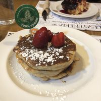 Vegan pancakes  at La Desayunería in Madrid