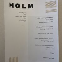 Vegan tasting menu  at Holm in South Petherton