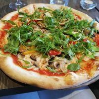 Vegan pizza at Gambero D'oro in Benfleet