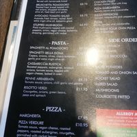 Menu at Gambero D'oro in Benfleet