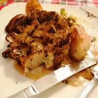 Cauliflower steak roast diner at Eagle & Ball in Birmingham