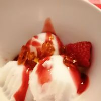 Champagne sorbet at Eagle & Ball in Birmingham