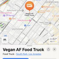   at Vegan AF Food Truck in Los Angeles