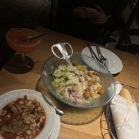 all vegan minus the salad😄  at Olive Garden in Albuquerque