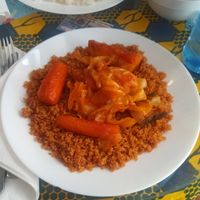 Jollof vegano at DaaraJi in Madrid