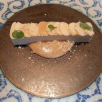 Tofu with sauce. lack a photo of some red salad at Cổ Đàm Chay in Hanoi