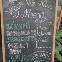 Outside at Bánh mí Vegan Vietnam in Hanoi