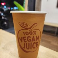 Soy milk at Bánh mí Vegan Vietnam in Hanoi