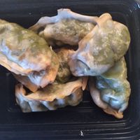 Dumplings!! at Eat Greenz in Mt Holly