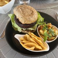 Rode bietburger  at 't Paardenhof in Bouwel