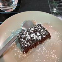 Vegan brownie (tell them you’re vegan as this normally comes with chocolate sauce which isn’t vegan)  at Green Burger in Lisbon